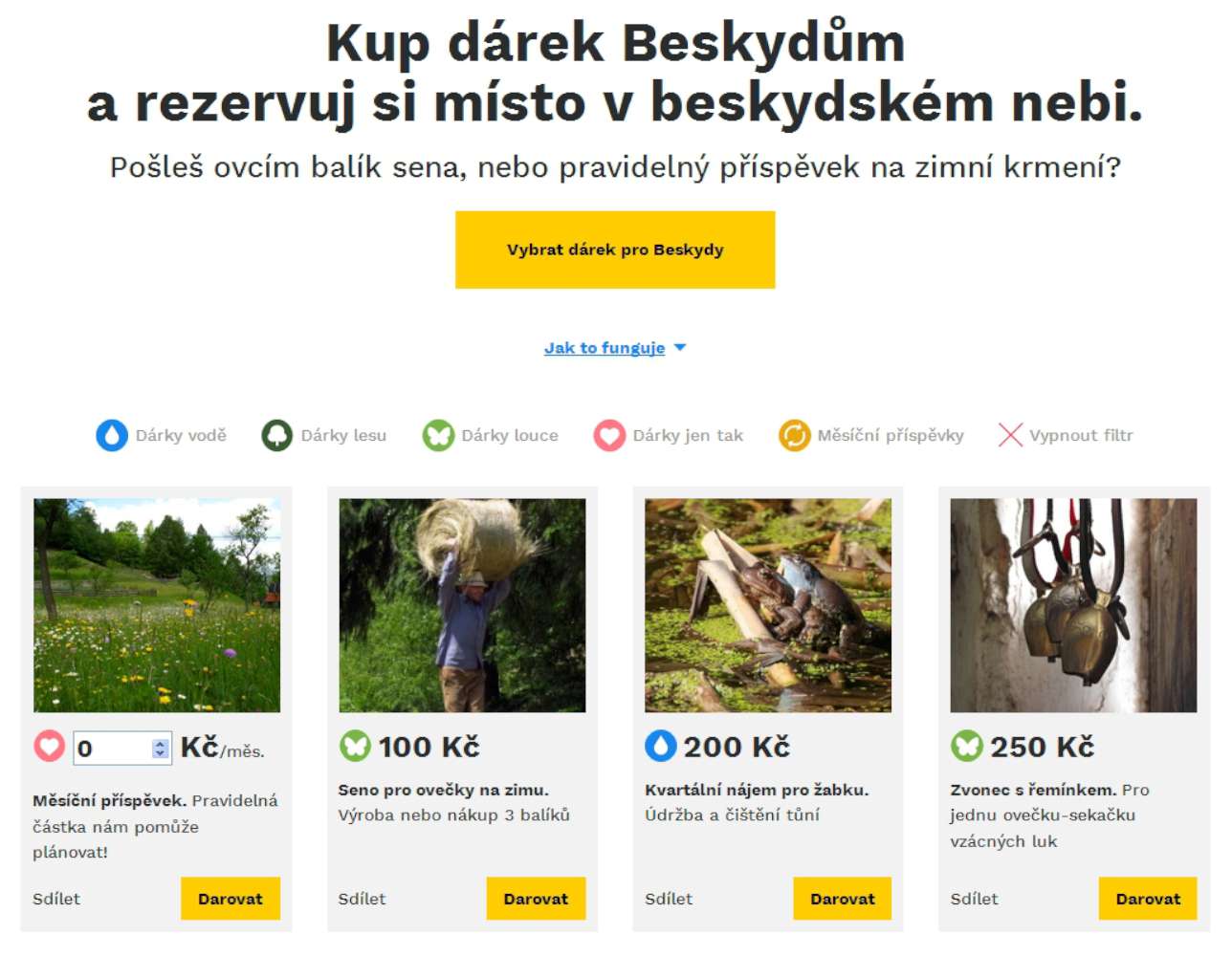 Kde koupit dárek Beskydům? U nás!